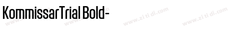 KommissarTrial Bold字体转换